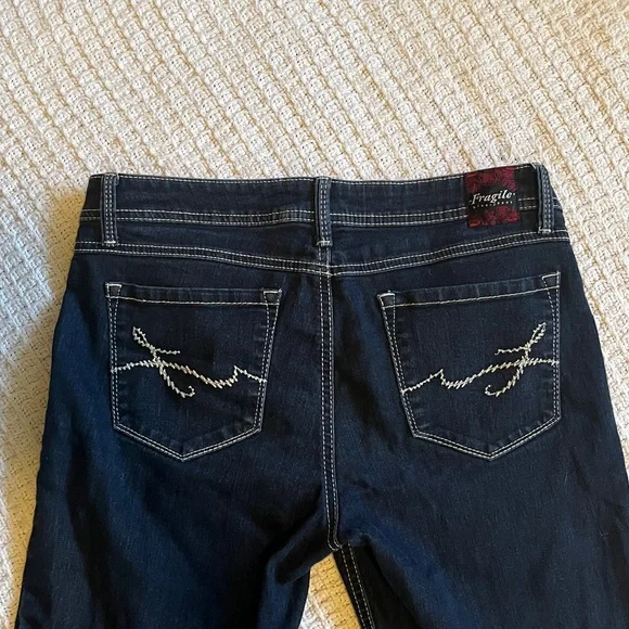 •Fragile• Dark blue denim Skinny Jeans sz 11 - Picture 5 of 6